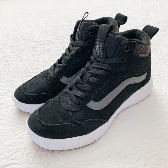 Vans Women's Range Exp Hi Vansguard Sneaker Boot, Black / Pewter Suede‎ - Picture 1 of 8